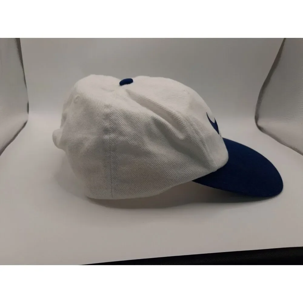 Nike Tennis Snapback White & Blue Hat 90s Preppy Sport